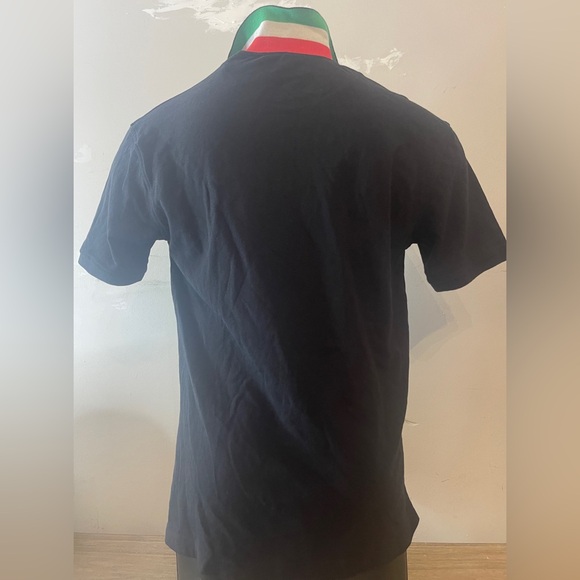 Men’s Hardcore Italians Polo S/S Shirt, Italian Flag Collar Size 2XL - Picture 5 of 9